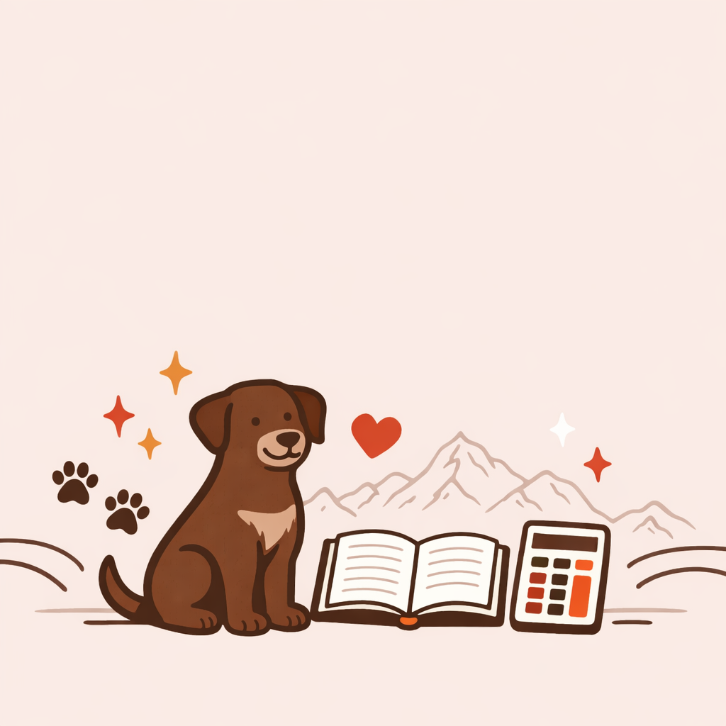 vektor bild hund mit buch