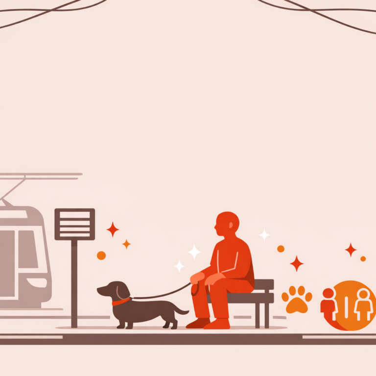 Illustration zum Thema: A minimalist modern flat vector illustration on a soft beige-pink background (#f1e6e3) with generous